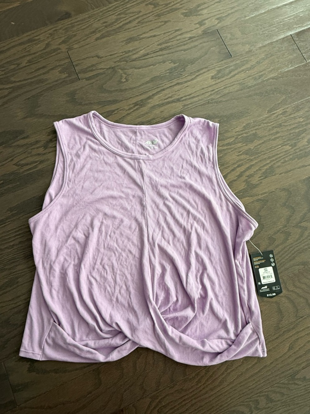 Avia woman’s Lavender lilac Twist-Hem Tank Top Sz 2Xl workout active wear